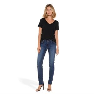 Mott & Bow Mid Rise Boyfriend Slim Straight Ridge Jeans